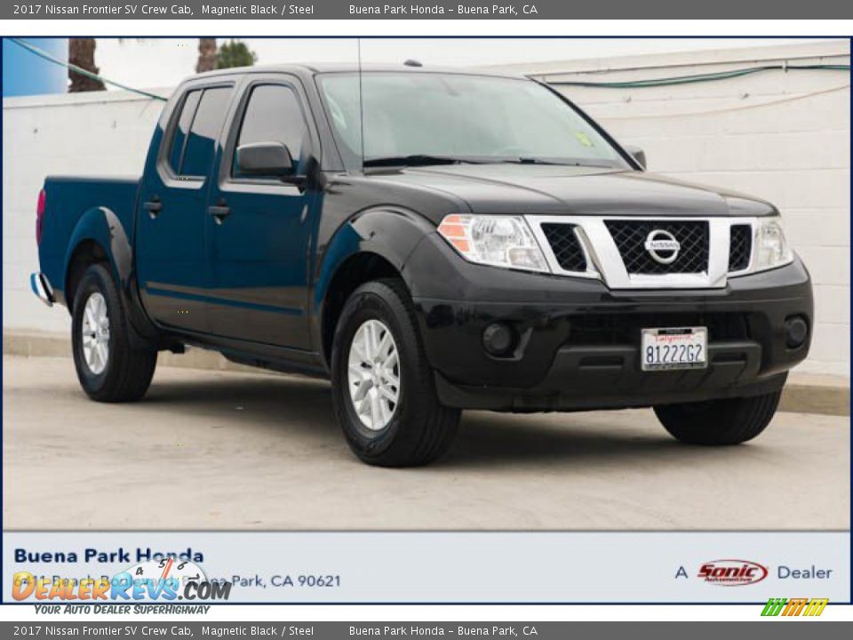 2017 Nissan Frontier SV Crew Cab Magnetic Black / Steel Photo #1