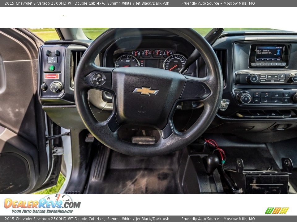 2015 Chevrolet Silverado 2500HD WT Double Cab 4x4 Summit White / Jet Black/Dark Ash Photo #27