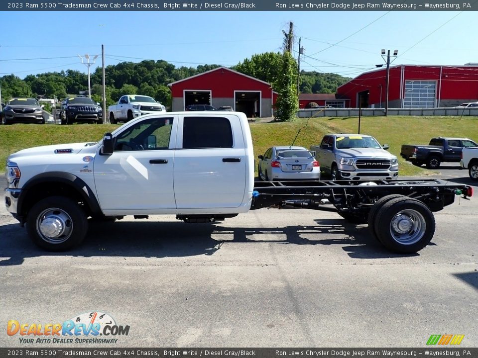 Bright White 2023 Ram 5500 Tradesman Crew Cab 4x4 Chassis Photo #2