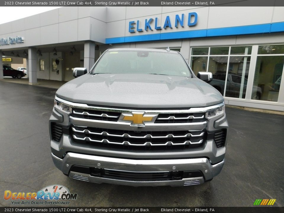 2023 Chevrolet Silverado 1500 LTZ Crew Cab 4x4 Sterling Gray Metallic / Jet Black Photo #3