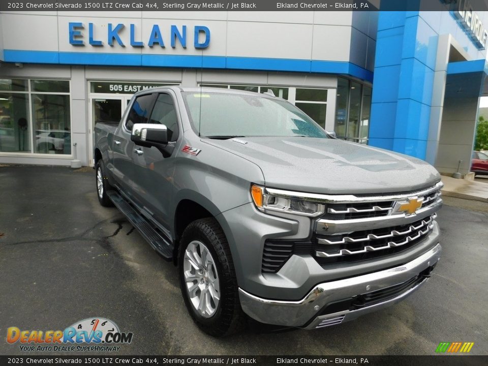 2023 Chevrolet Silverado 1500 LTZ Crew Cab 4x4 Sterling Gray Metallic / Jet Black Photo #4