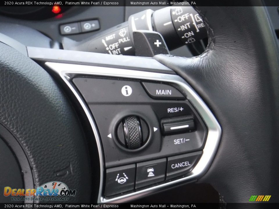 2020 Acura RDX Technology AWD Steering Wheel Photo #11