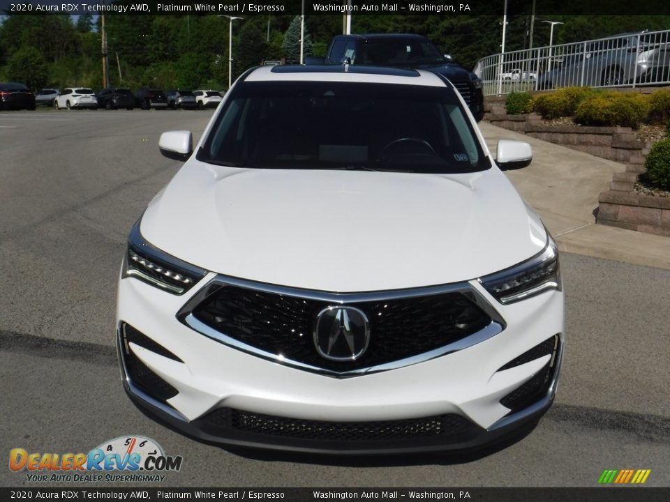 2020 Acura RDX Technology AWD Platinum White Pearl / Espresso Photo #13