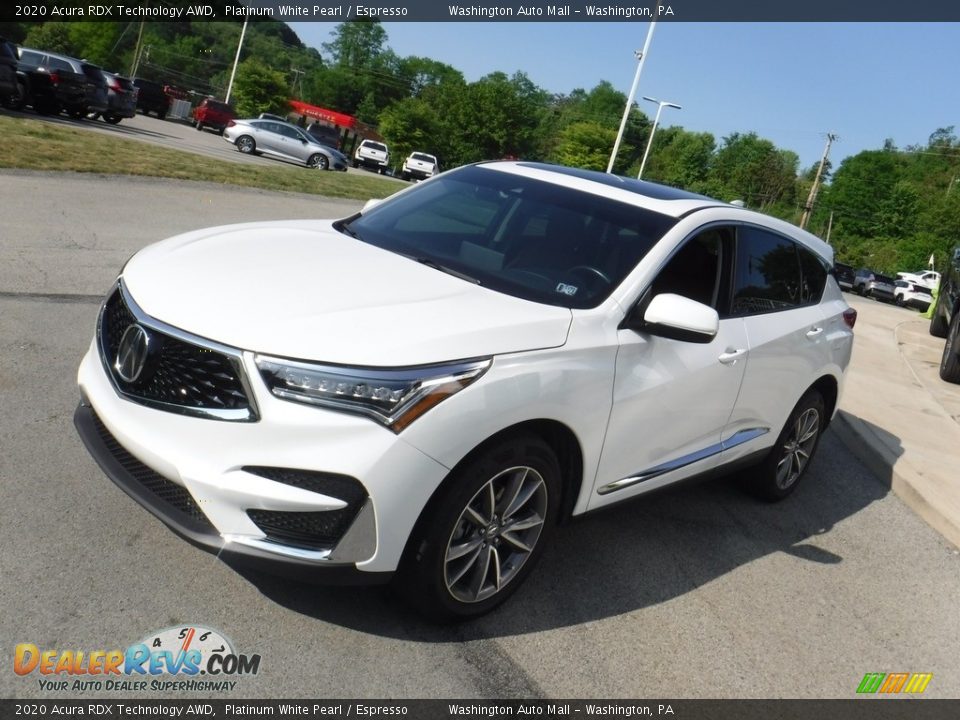 2020 Acura RDX Technology AWD Platinum White Pearl / Espresso Photo #14