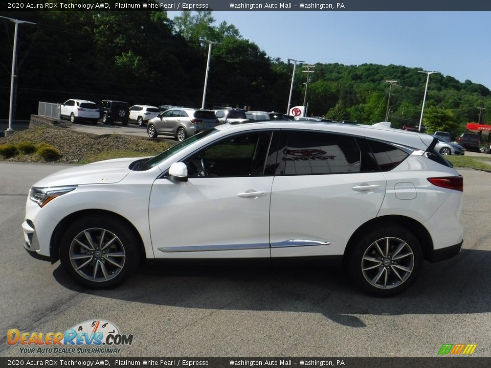 2020 Acura RDX Technology AWD Platinum White Pearl / Espresso Photo #15