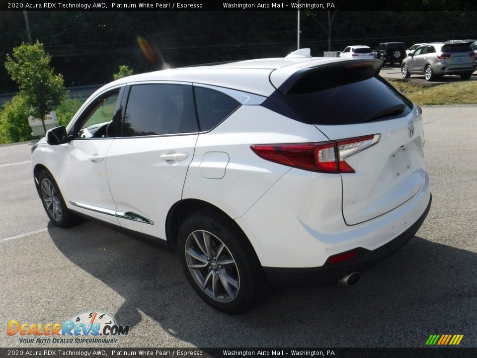 2020 Acura RDX Technology AWD Platinum White Pearl / Espresso Photo #16