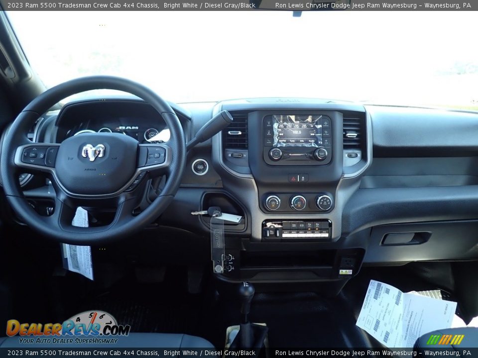 Dashboard of 2023 Ram 5500 Tradesman Crew Cab 4x4 Chassis Photo #13