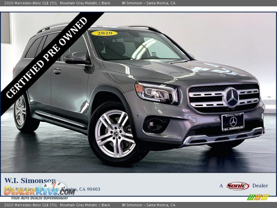 2020 Mercedes-Benz GLB 250 Mountain Grey Metallic / Black Photo #1