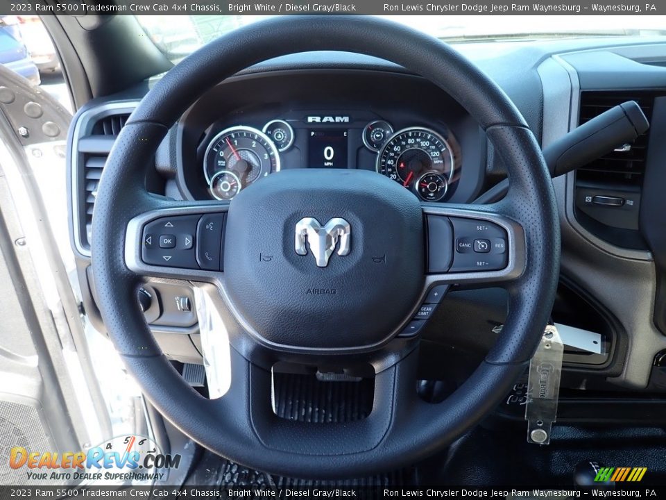 2023 Ram 5500 Tradesman Crew Cab 4x4 Chassis Steering Wheel Photo #16