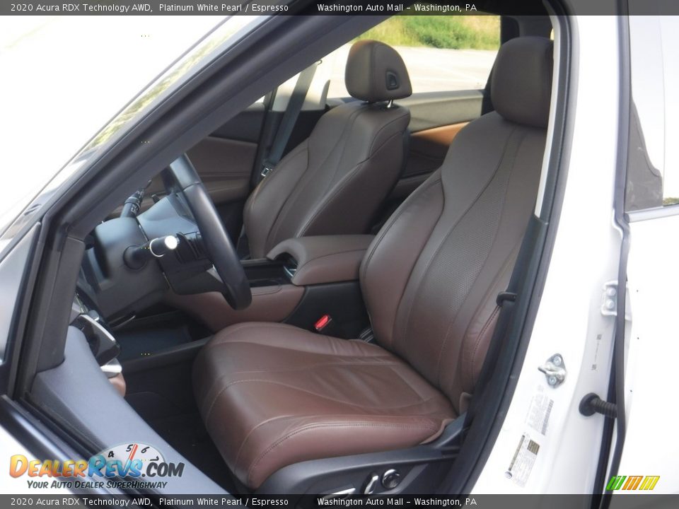 Front Seat of 2020 Acura RDX Technology AWD Photo #27