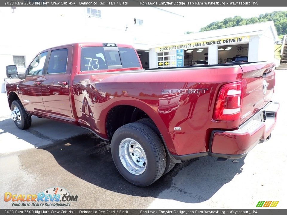 2023 Ram 3500 Big Horn Crew Cab 4x4 Delmonico Red Pearl / Black Photo #3