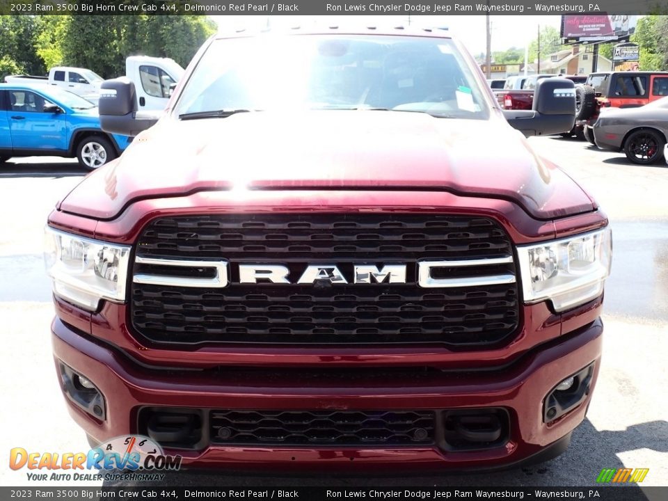 2023 Ram 3500 Big Horn Crew Cab 4x4 Delmonico Red Pearl / Black Photo #9