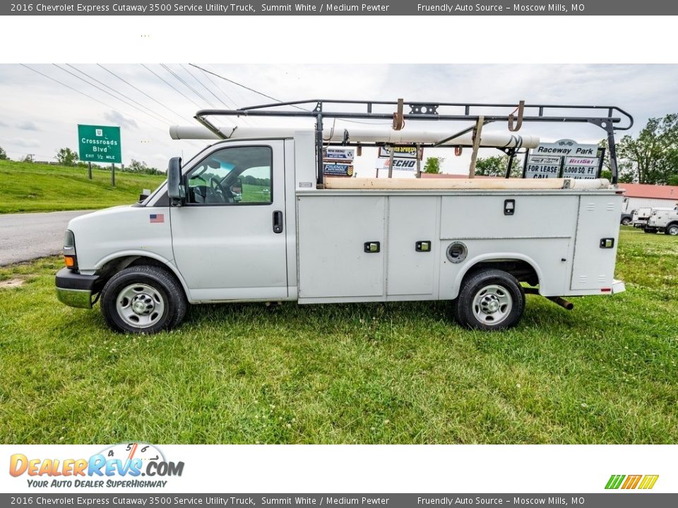 2016 Chevrolet Express Cutaway 3500 Service Utility Truck Summit White / Medium Pewter Photo #9