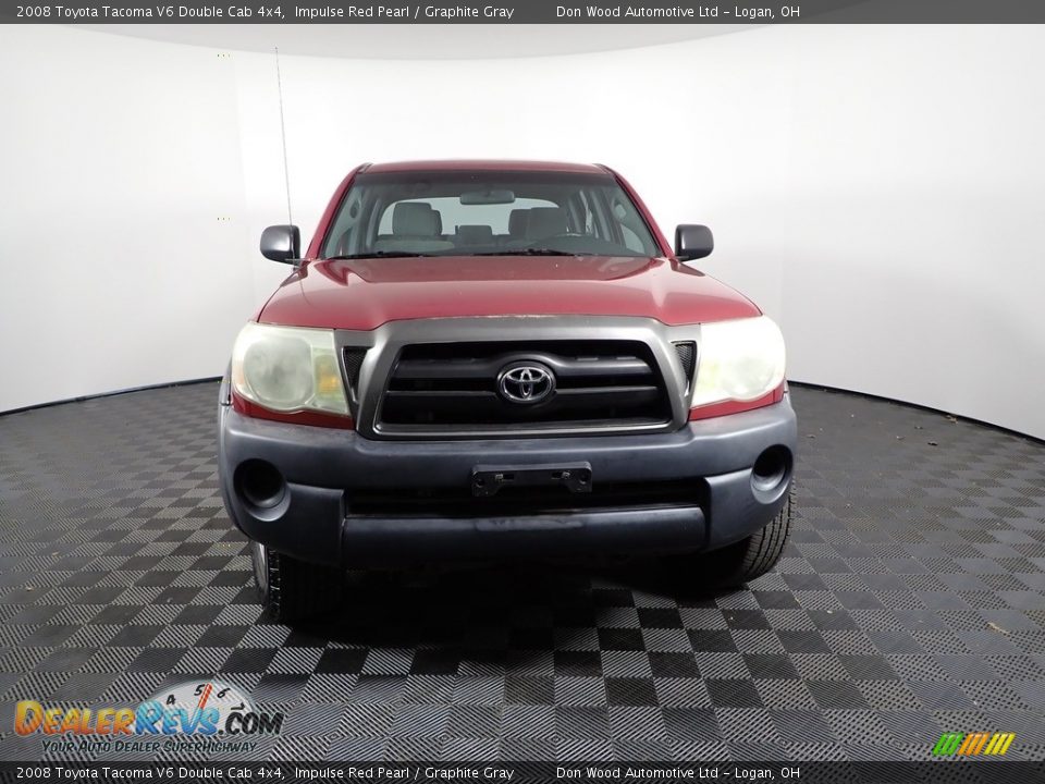 2008 Toyota Tacoma V6 Double Cab 4x4 Impulse Red Pearl / Graphite Gray Photo #2