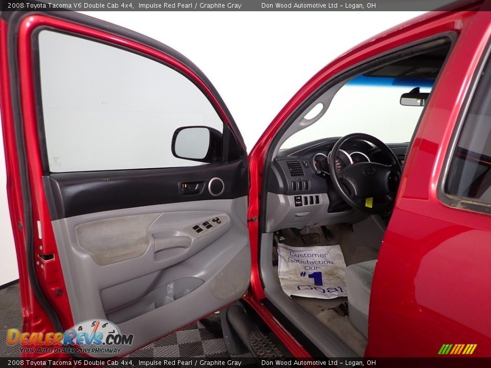 2008 Toyota Tacoma V6 Double Cab 4x4 Impulse Red Pearl / Graphite Gray Photo #8