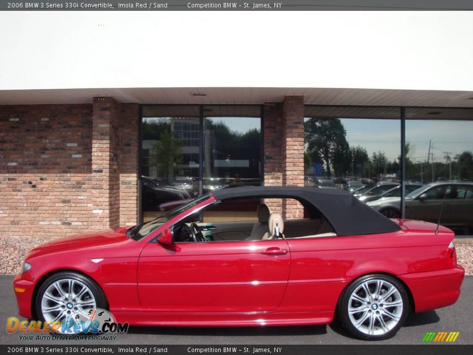 2006 BMW 3 Series 330i Convertible Imola Red / Sand Photo #3