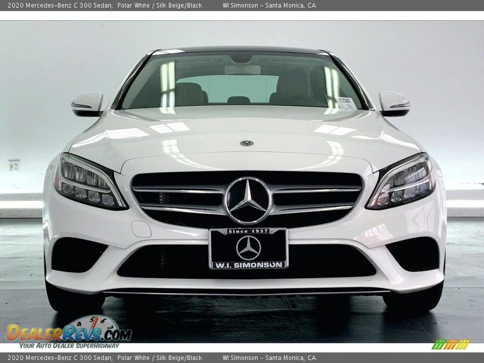 2020 Mercedes-Benz C 300 Sedan Polar White / Silk Beige/Black Photo #2