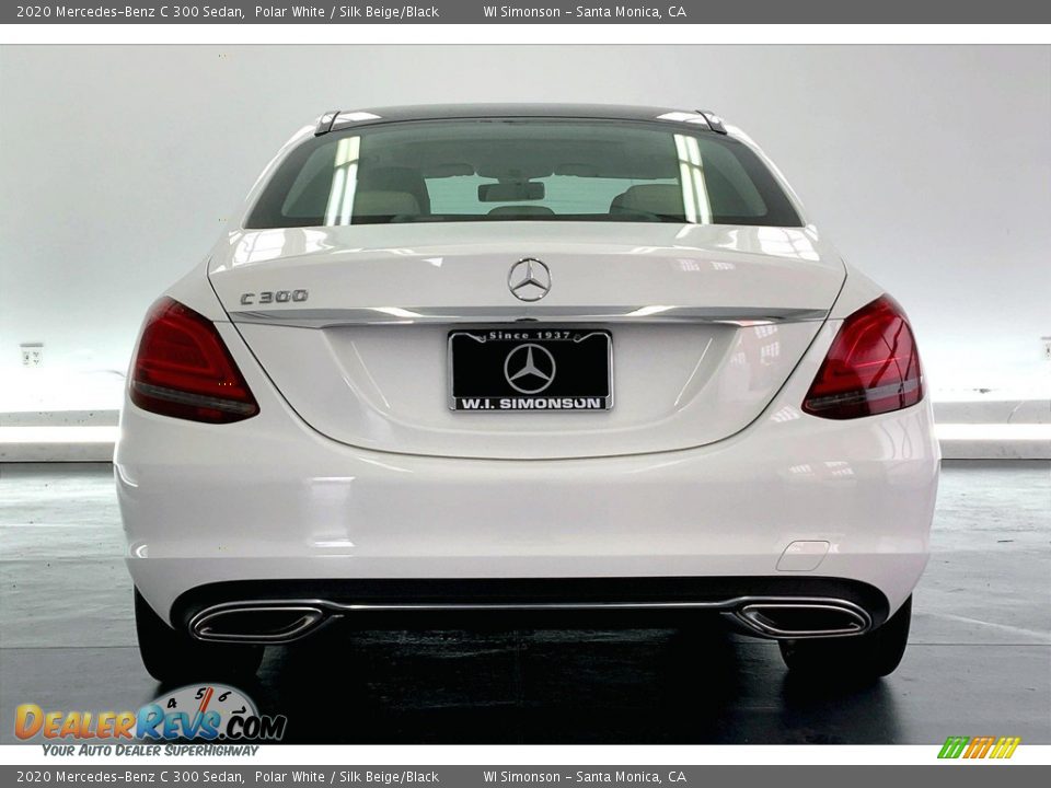 2020 Mercedes-Benz C 300 Sedan Polar White / Silk Beige/Black Photo #3