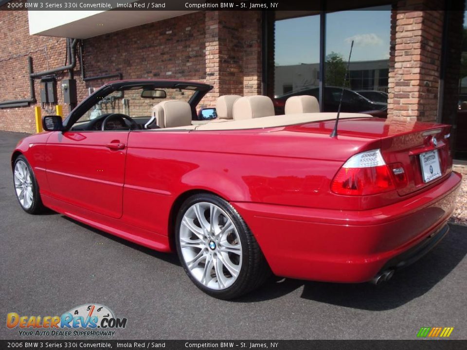 2006 BMW 3 Series 330i Convertible Imola Red / Sand Photo #4
