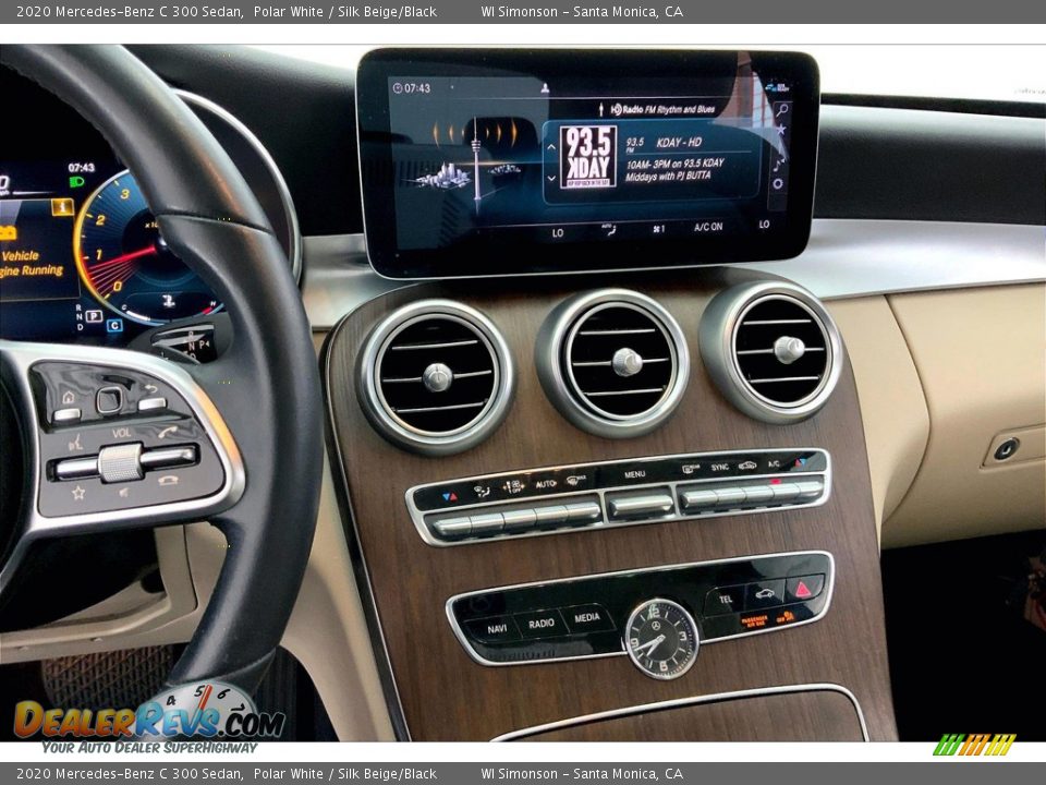 2020 Mercedes-Benz C 300 Sedan Polar White / Silk Beige/Black Photo #5
