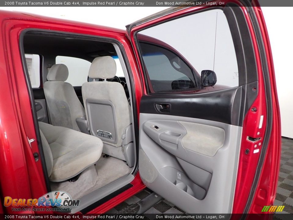 2008 Toyota Tacoma V6 Double Cab 4x4 Impulse Red Pearl / Graphite Gray Photo #22