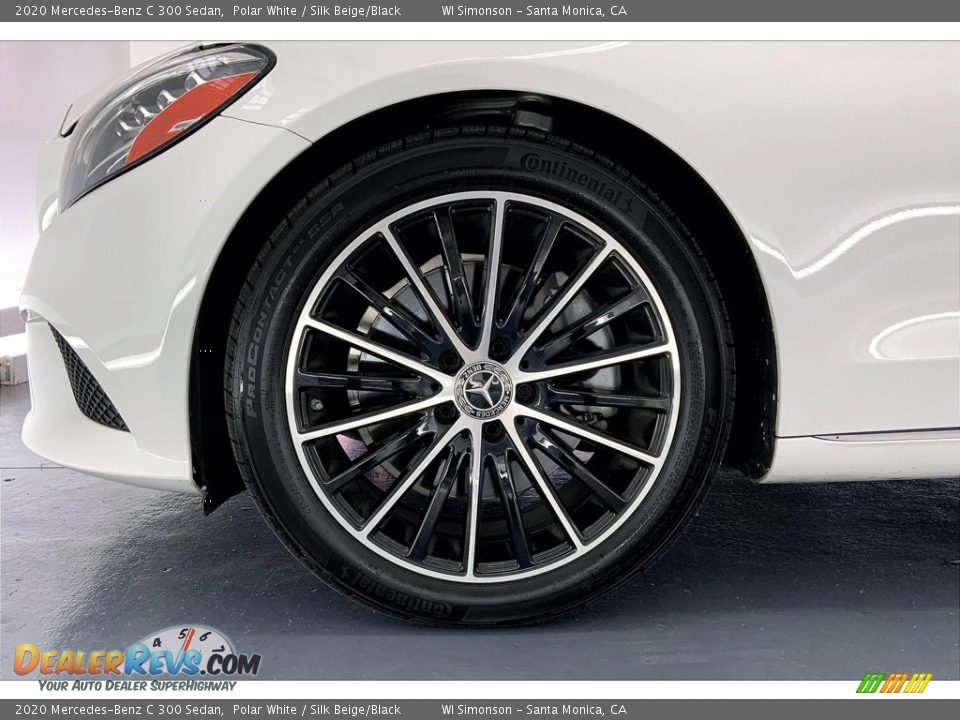 2020 Mercedes-Benz C 300 Sedan Polar White / Silk Beige/Black Photo #8