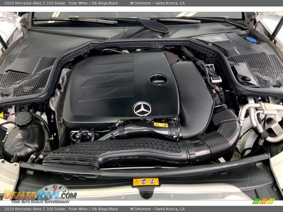2020 Mercedes-Benz C 300 Sedan Polar White / Silk Beige/Black Photo #9