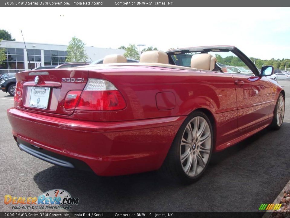 2006 BMW 3 Series 330i Convertible Imola Red / Sand Photo #6