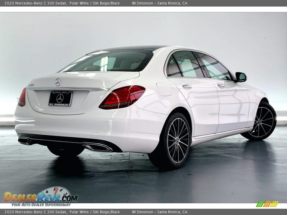 2020 Mercedes-Benz C 300 Sedan Polar White / Silk Beige/Black Photo #13