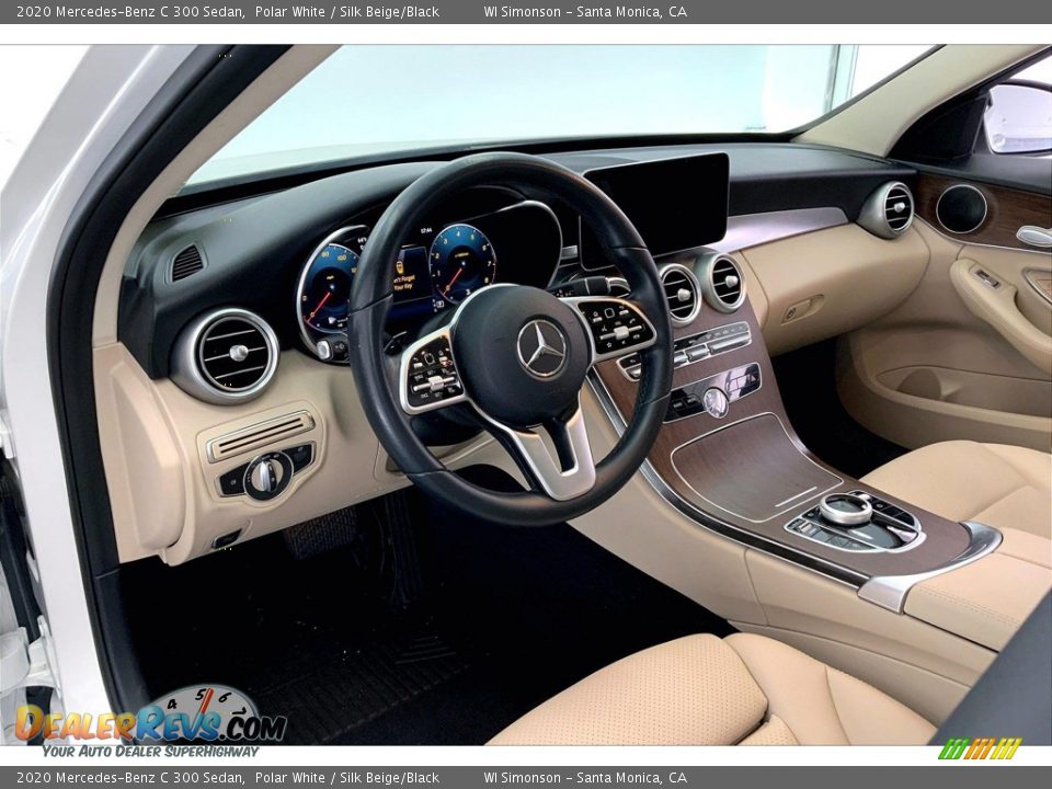 2020 Mercedes-Benz C 300 Sedan Polar White / Silk Beige/Black Photo #14