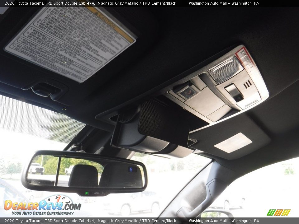 2020 Toyota Tacoma TRD Sport Double Cab 4x4 Magnetic Gray Metallic / TRD Cement/Black Photo #31