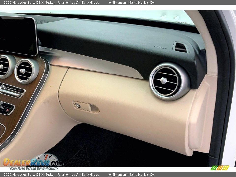 2020 Mercedes-Benz C 300 Sedan Polar White / Silk Beige/Black Photo #16