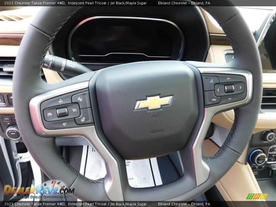 2023 Chevrolet Tahoe Premier 4WD Iridescent Pearl Tricoat / Jet Black/Maple Sugar Photo #22