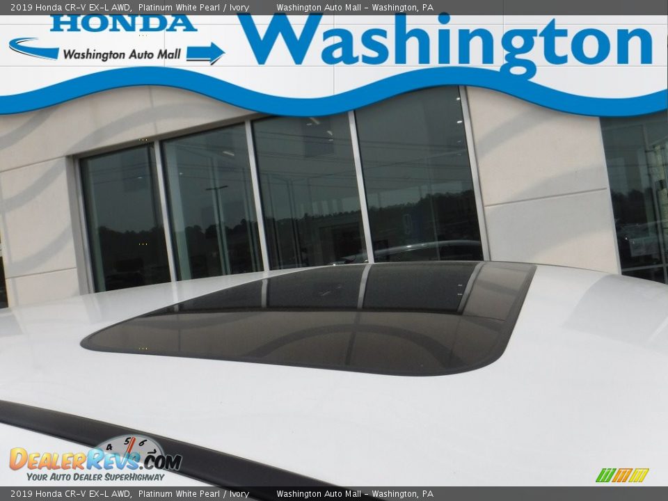 2019 Honda CR-V EX-L AWD Platinum White Pearl / Ivory Photo #3