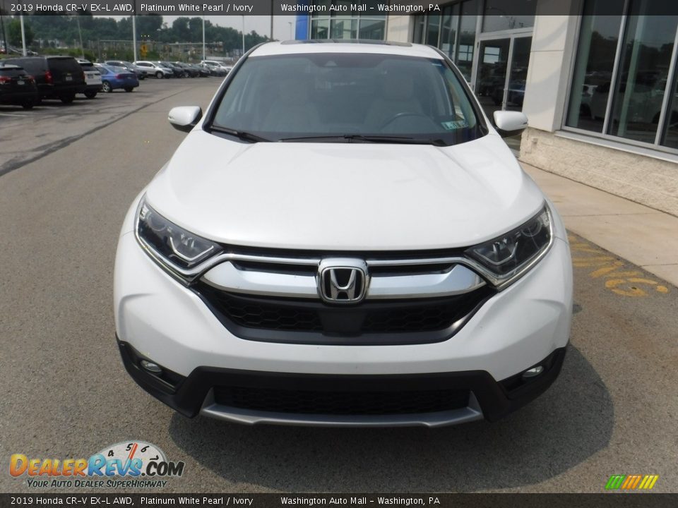 2019 Honda CR-V EX-L AWD Platinum White Pearl / Ivory Photo #4