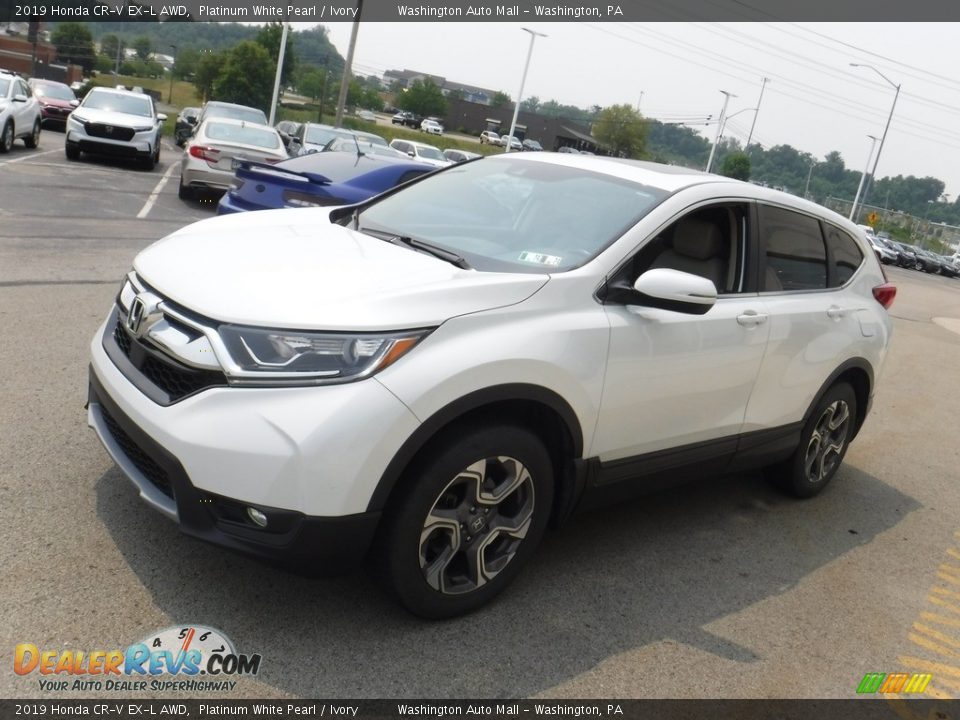 2019 Honda CR-V EX-L AWD Platinum White Pearl / Ivory Photo #5