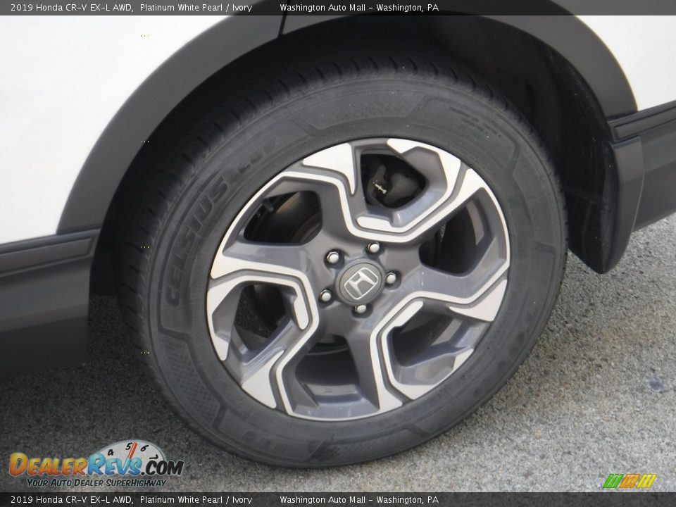 2019 Honda CR-V EX-L AWD Platinum White Pearl / Ivory Photo #7