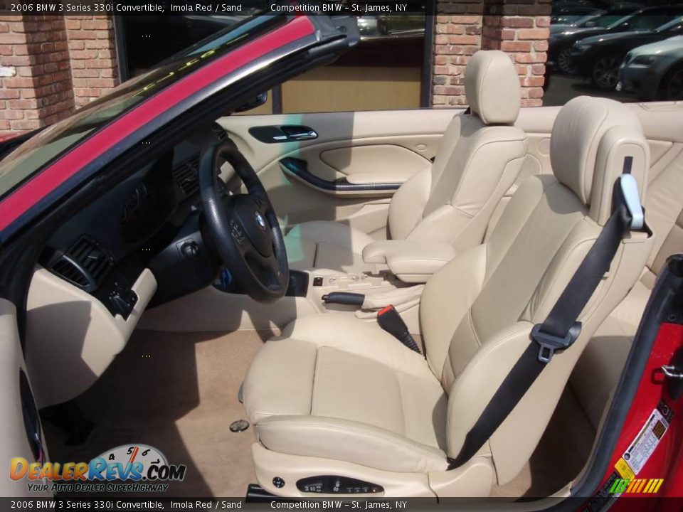 2006 BMW 3 Series 330i Convertible Imola Red / Sand Photo #10