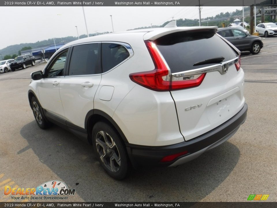 2019 Honda CR-V EX-L AWD Platinum White Pearl / Ivory Photo #8