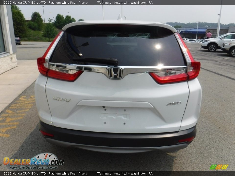2019 Honda CR-V EX-L AWD Platinum White Pearl / Ivory Photo #9