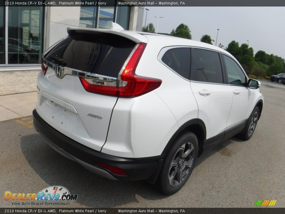 2019 Honda CR-V EX-L AWD Platinum White Pearl / Ivory Photo #10