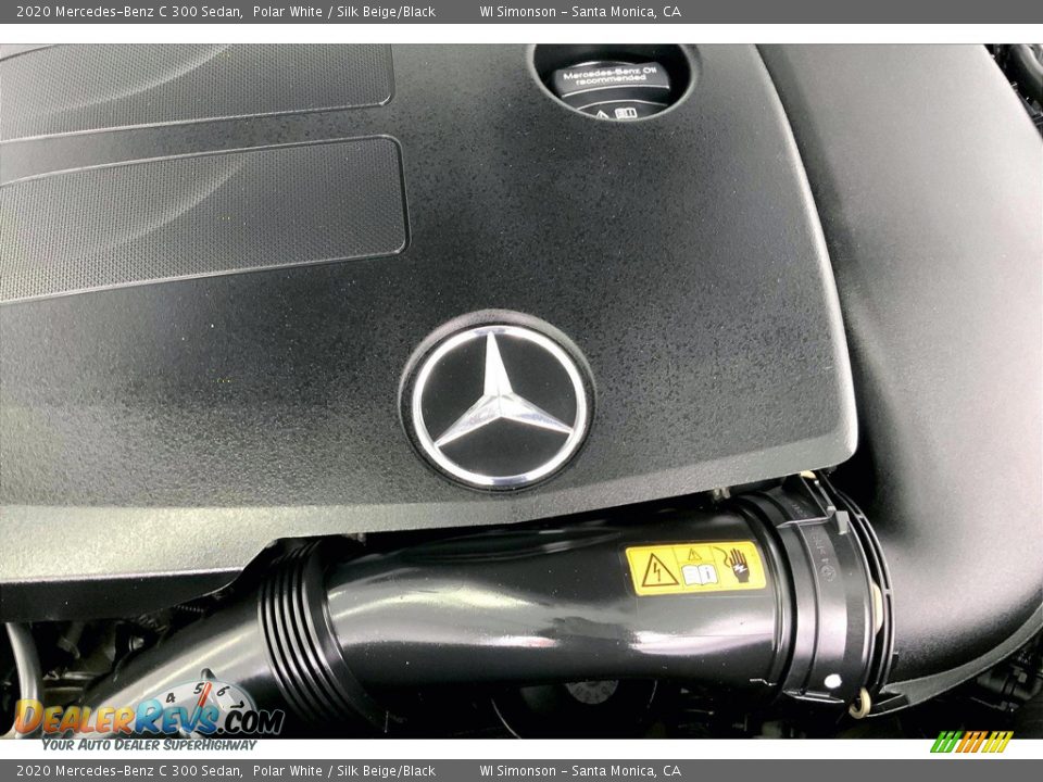 2020 Mercedes-Benz C 300 Sedan Polar White / Silk Beige/Black Photo #32
