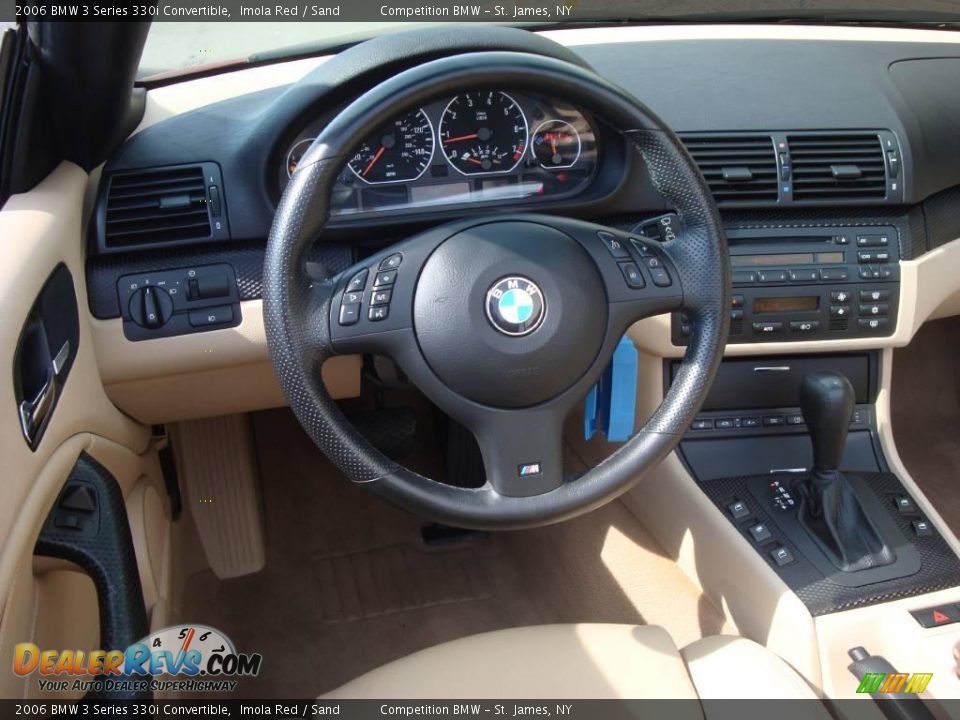 2006 BMW 3 Series 330i Convertible Imola Red / Sand Photo #11