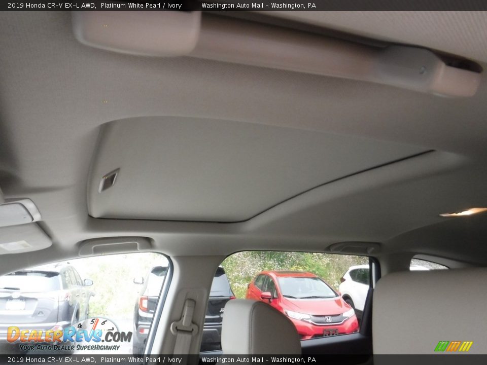 2019 Honda CR-V EX-L AWD Platinum White Pearl / Ivory Photo #12