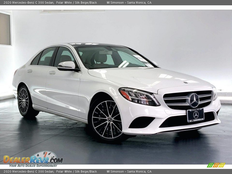 2020 Mercedes-Benz C 300 Sedan Polar White / Silk Beige/Black Photo #34