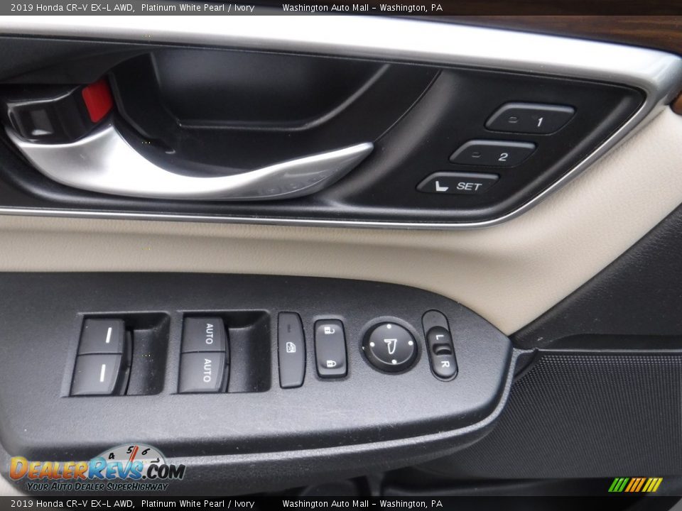 2019 Honda CR-V EX-L AWD Platinum White Pearl / Ivory Photo #13