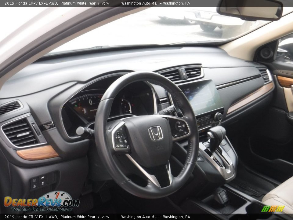 2019 Honda CR-V EX-L AWD Platinum White Pearl / Ivory Photo #14