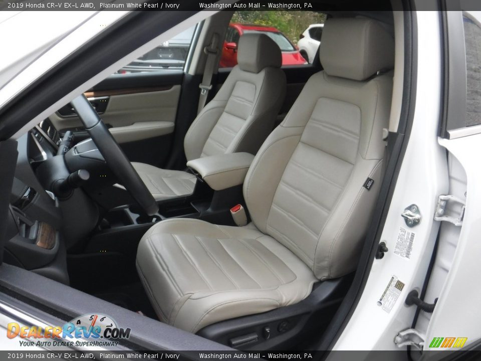 2019 Honda CR-V EX-L AWD Platinum White Pearl / Ivory Photo #17