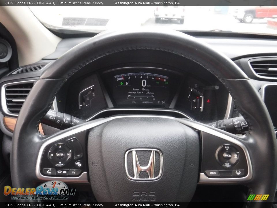 2019 Honda CR-V EX-L AWD Platinum White Pearl / Ivory Photo #25