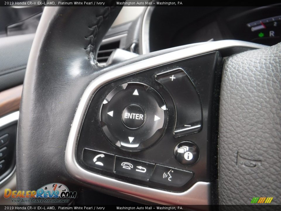 2019 Honda CR-V EX-L AWD Platinum White Pearl / Ivory Photo #26